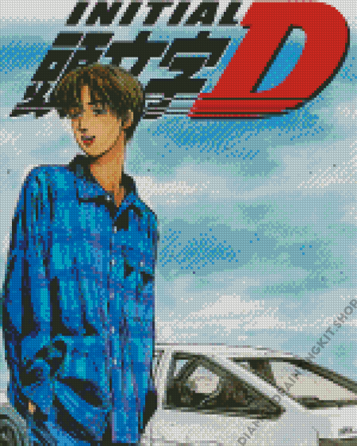 Initial D Manga Diamond Painting