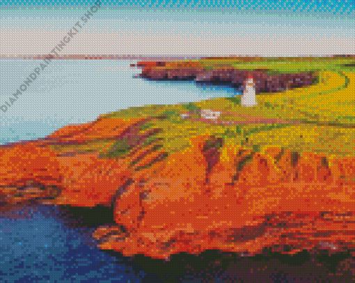 Lighthouse In Prince Edward Island Diamond Painting