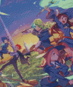 Little Witch Academia Characters Diamond Painting