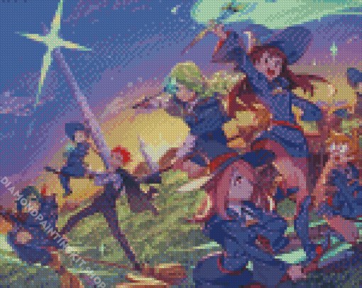 Little Witch Academia Characters Diamond Painting