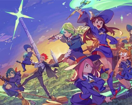 Little Witch Academia Characters Diamond Painting