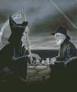 Monochrome Terry Pratchett Diamond Painting