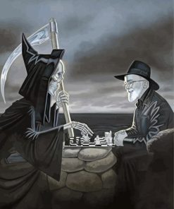 Monochrome Terry Pratchett Diamond Painting