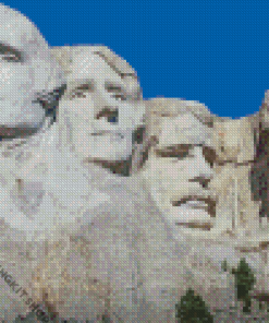 Mount Rushmore Presidents South Dakota Diamond Painting