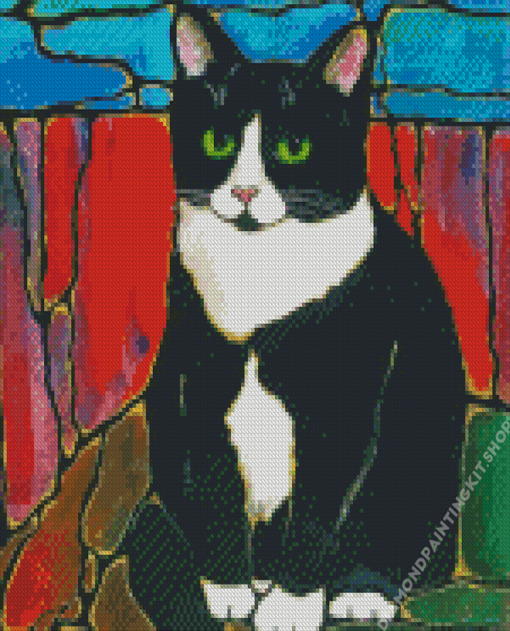 Bicolor Cat Animal Diamond Painting