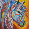 Colorful Native Horse Diamond Painting