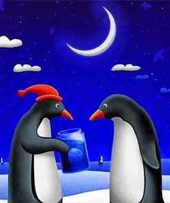 Penguin Christmas Diamond Painting