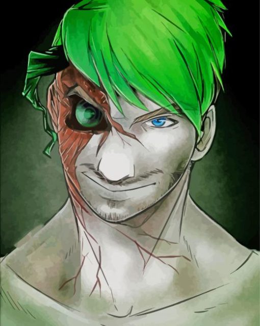 Scary Jacksepticeye Diamond Painting