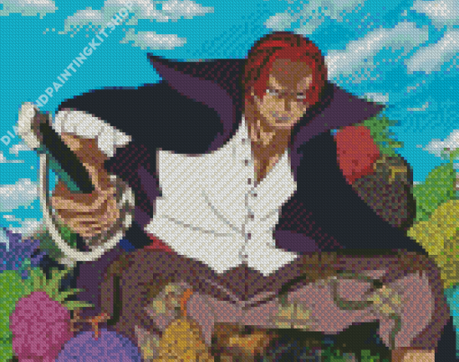 Shanks One Piece Anime Diamond Painting