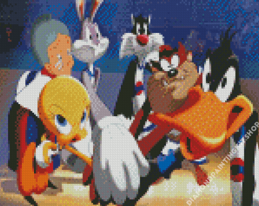 Space Jam Cartoon Diamond Painting