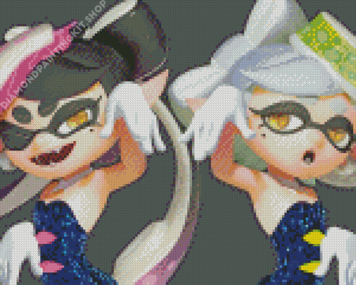 Squid Sisters Cartoon Diamond Painting