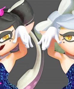 Squid Sisters Cartoon Diamond Painting