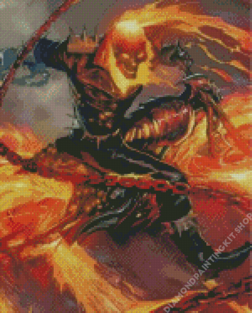 Ghost Rider Marvel Art Diamond Painting