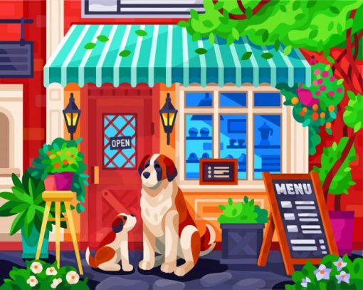 St Bernard Diamond Painting