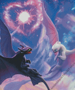 Toothless And Light Fury Diamond Painting