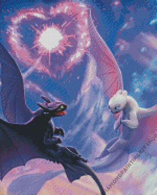 Toothless And Light Fury Diamond Painting