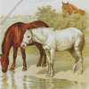 Vintage Horses Diamond Painting