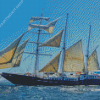 Wonderful Square Rig Ship Diamond Painting