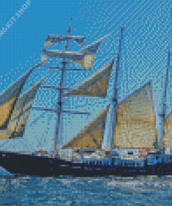 Wonderful Square Rig Ship Diamond Painting