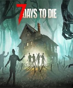 7 Days To Die Survival Game Poster Diamond Painting