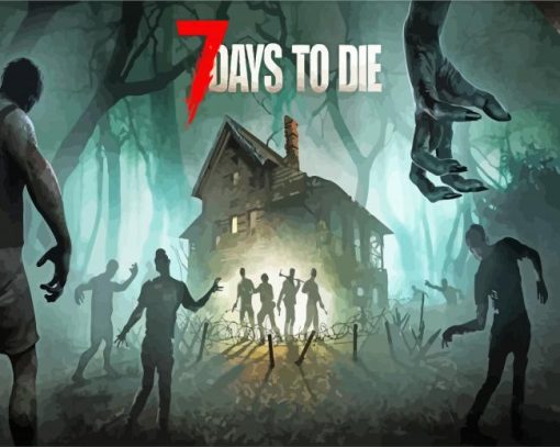 7 Days To Die Survival Game Poster Diamond Painting