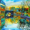 Abstract London Canal Diamond Painting