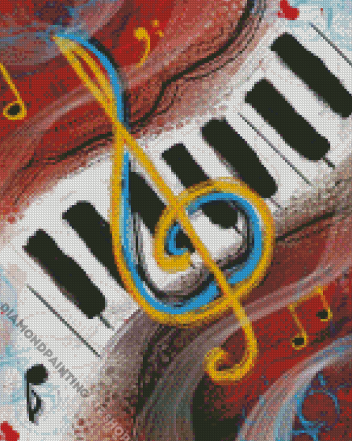 Abstract Piano Concert Diamond Painting