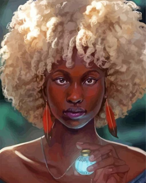 Afro Woman Diamond Painting