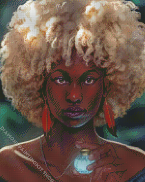 Afro Woman Diamond Painting