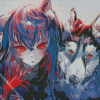 Anime Wolf Girl Art Diamond Painting