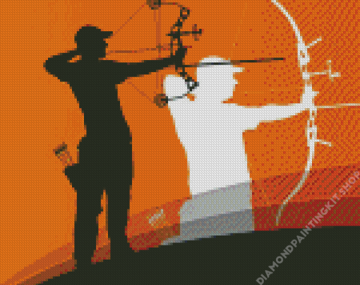 Archer Silhouette Diamond Painting