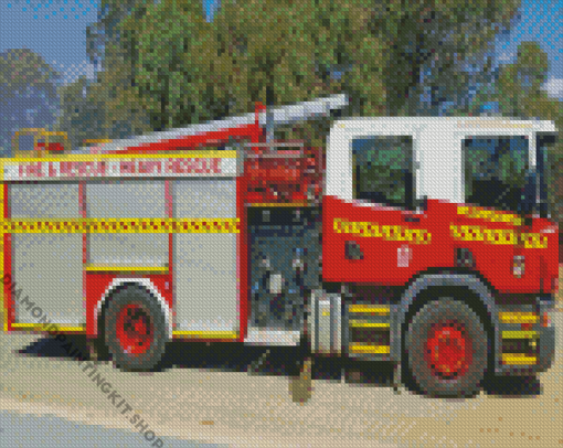 Australian Fire Trucks Diamond Painting