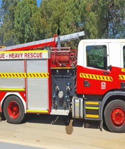 Australian Fire Trucks Diamond Painting