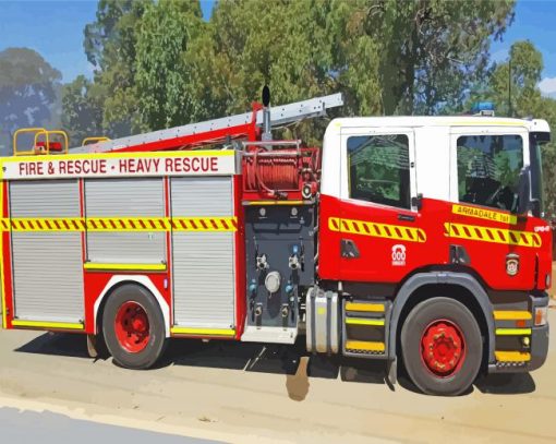 Australian Fire Trucks Diamond Painting