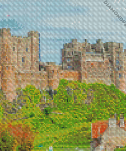 Bamburgh Village Diamond Painting