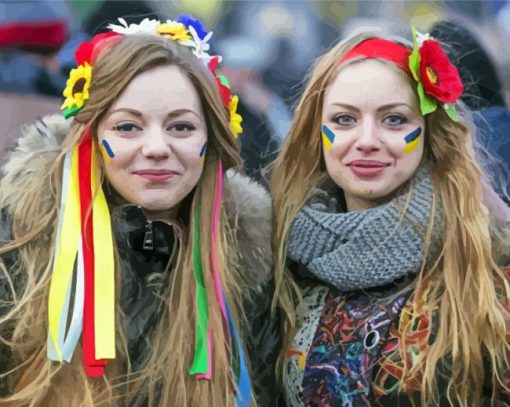 Beautiful Ukrainian Girls Diamond Painting