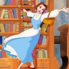 Belle Princess In Library Diamond Painting