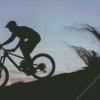 Bike Sand Dunes Rider Silhouette Diamond Painting