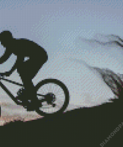 Bike Sand Dunes Rider Silhouette Diamond Painting