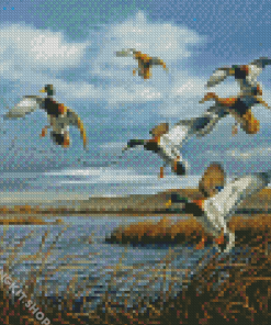 Bird Hunting Scene Art Diamond Painting