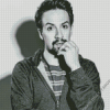 Black And White Lin Manuel Miranda Diamond Painting