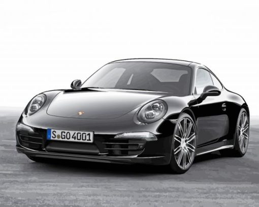 Black Porsche Diamond Painting