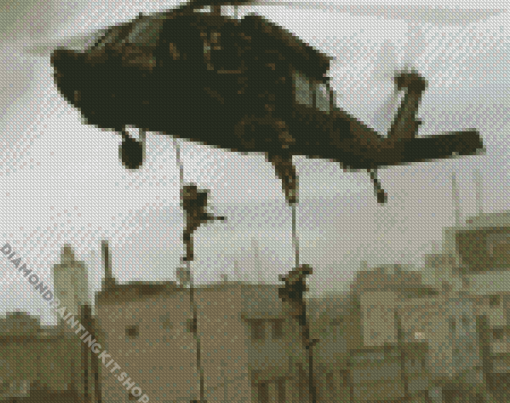 Black Hawk Down Poster Diamond Painting