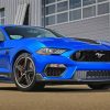 Blue Ford Mach 1 Mustang Diamond Painting