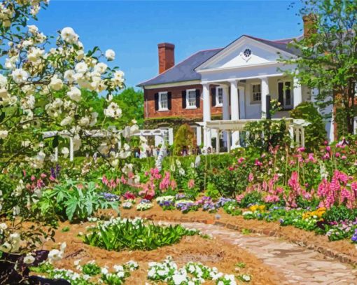 Boone Hall Plantation Building Diamond Painting