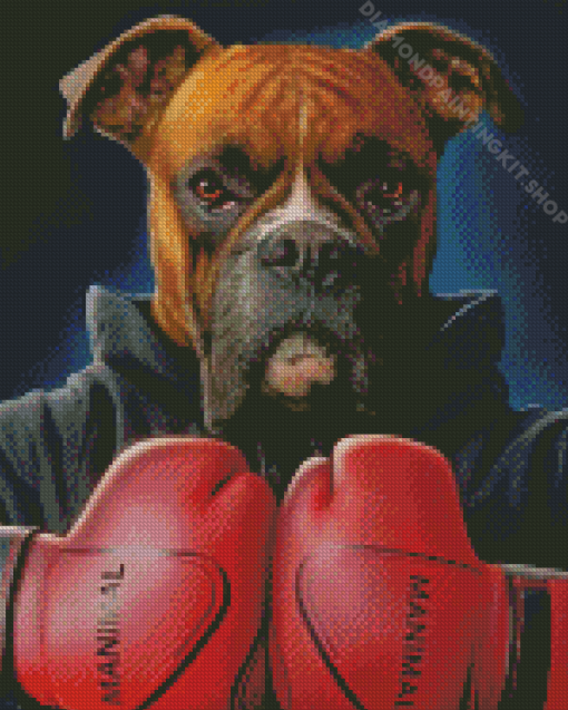 Boxer Dog Diamond Painting