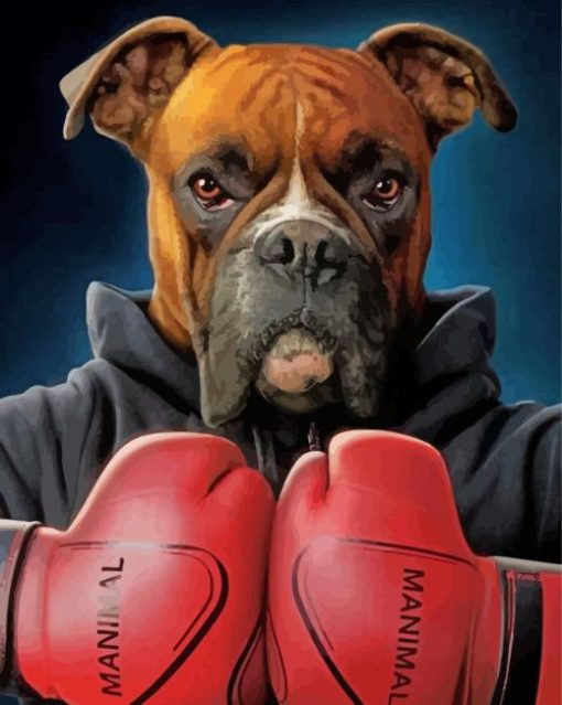 Boxer Dog Diamond Painting