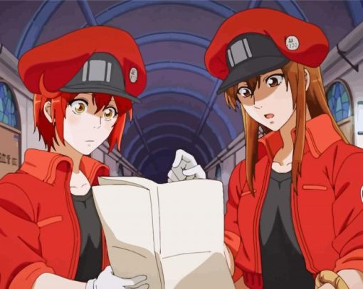 Cells At Work Manga Characters Diamond Painting