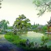 Chinese Landscape Garden Diamond Painting