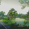 Chinese Landscape Garden Diamond Painting